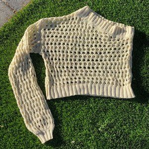 Off the Shoulder Crochet Coverup